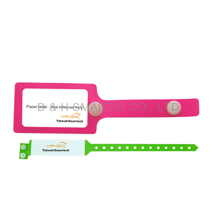 waterproof, dustproof and moistureproof RFID One Use Wristband Tag