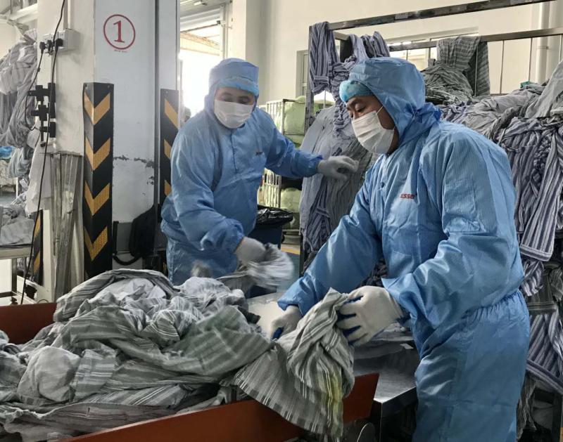 上海洗涤企业为医用织物植入RFID芯片，实现机械自动化操作